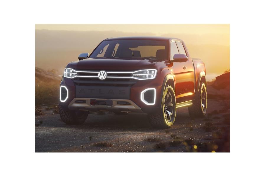 The Volkswagen Tanoak is an Atlas-Based Pickup Truck Concept 