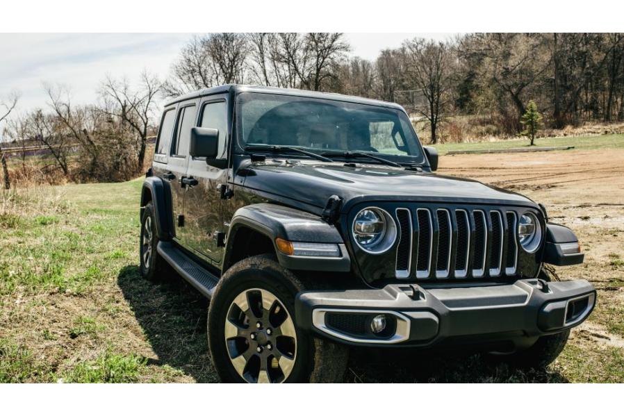 Mudslinging in a 2018 Jeep Wrangler, but the USB-C charge port impressed us the most