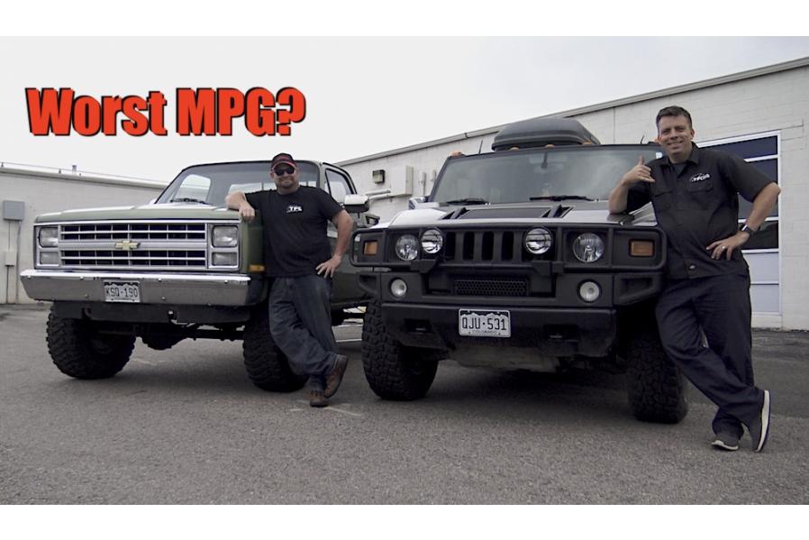 Two Bricks in the Wind: Chevy K10 Big Green vs Hummer H2 Worst MPG Shootout