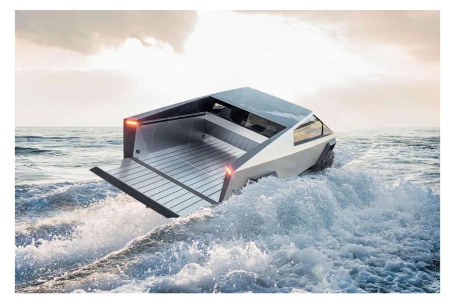 Elon Musks Says The Tesla Cybertruck Can Float