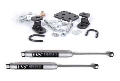 Enhance Control with BDS Suspension 2005DH Dual Steering Stabilizer Kit W/ NX2 Shocks