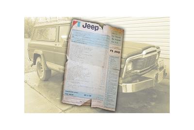 I Just Found My 1979 Jeep Cherokee Golden Eagle's Original Dealership Window Sticker