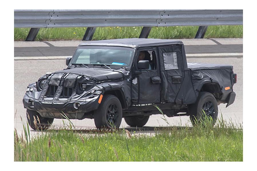 Spy Shots: Jeep Wrangler Pickup Hints at Open-Air Top